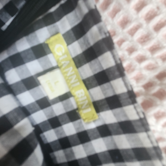 Gianni Bini Monochrome Gingham Skirt - Picture 4 of 4